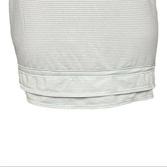 Lululemon Run: Back On Track Tank Mint Moment/Classic Stripe Mint Moment Size 4 - Picture 4 of 9